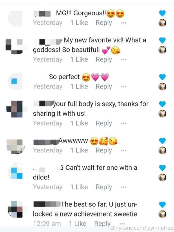 Comments from my latest video.

Come see what its all about ..