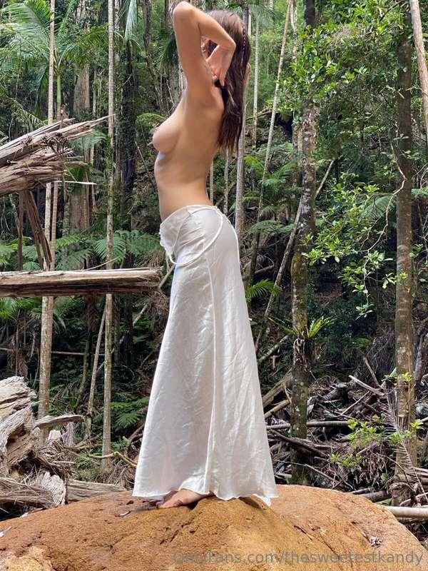 Your little forest angel has been exploring again!