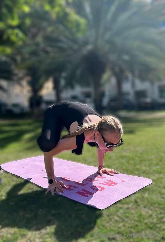 Every day I get a little better and stronger through yoga. A..