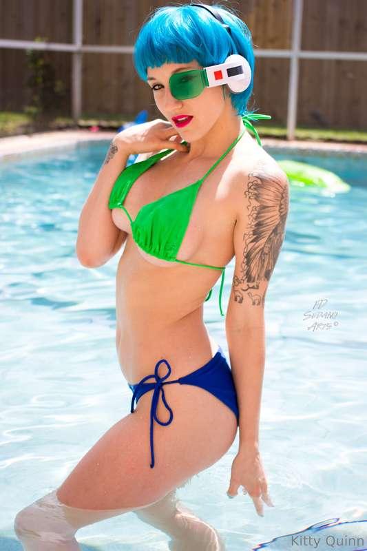 BIKINI BULMA! Here is a sexy pool set for DBZ month!! Make s..