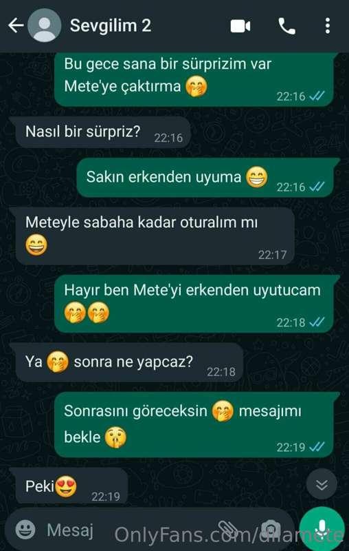 yatıya kalan misafirimizi Mete uyuyunca yatak odasına çağırd..