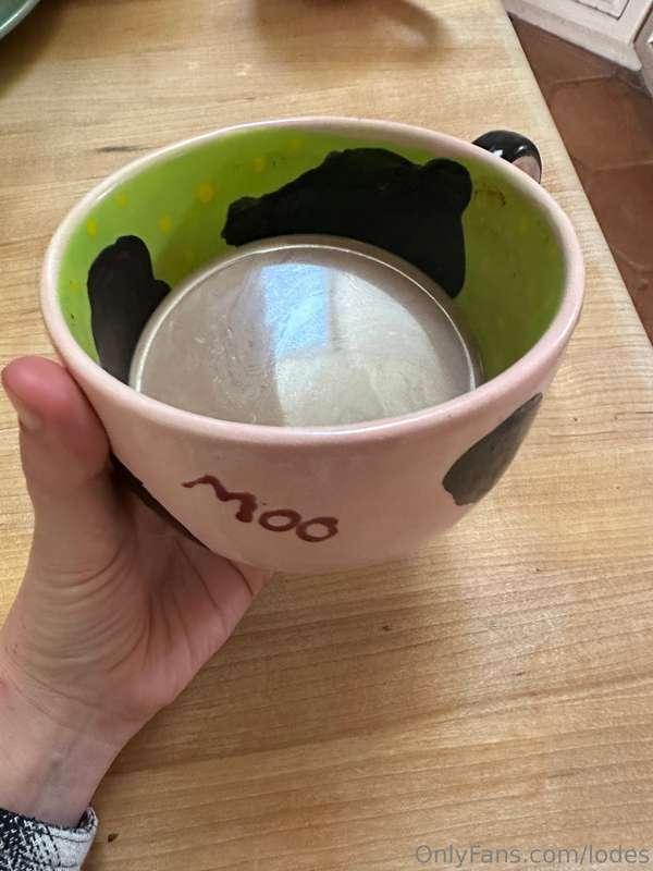 Mid afternoon coffee ? I should not of cum so much this morn..
