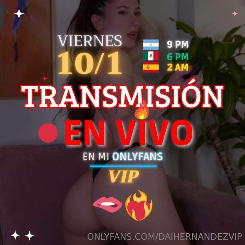 🔴 TRANSMISION EN VIVO ESTE VIERNES 10/1 PAPI 🥵🔥AGENDATELO AS..