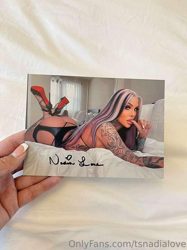 Signed prints tip 40$ and message me your address