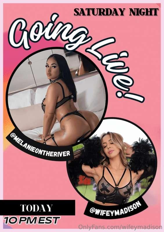TODAY, SATURDAY 10/12 @ 10 pm est Girl Girl live withThings ..