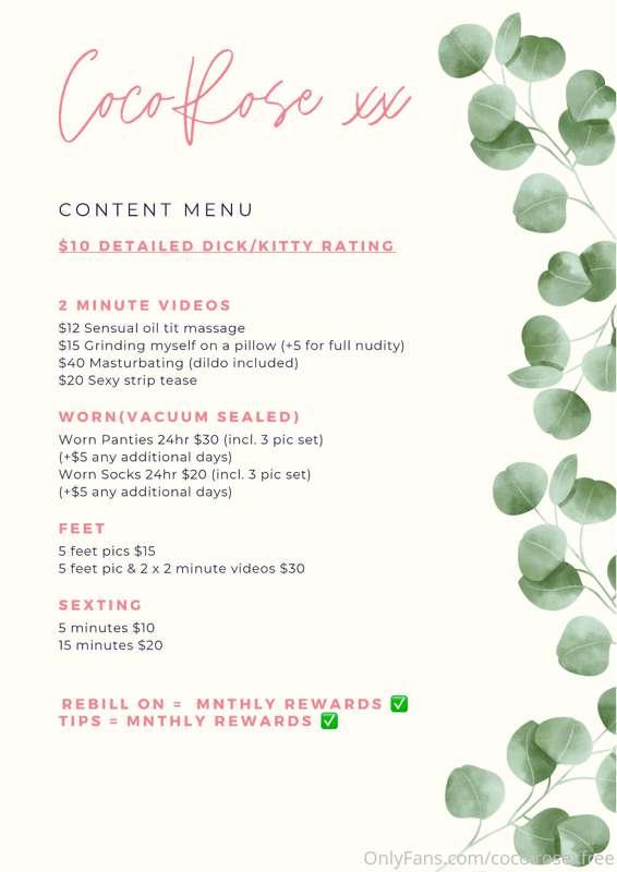 Content list ✨ 
Thought I’d share it here for you rowdy bunc..