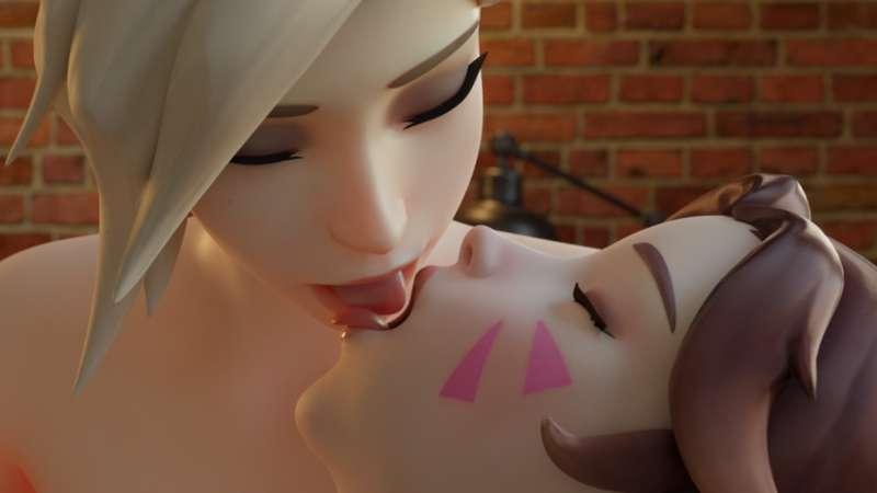 D.Va x Mercy (3 videos + 7 images)