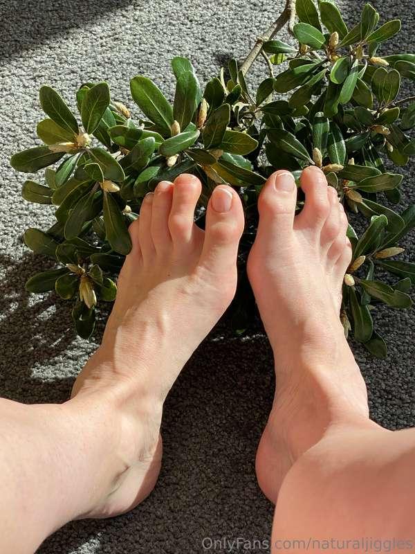 Join my feet playing around in nature! Fresh green video for..