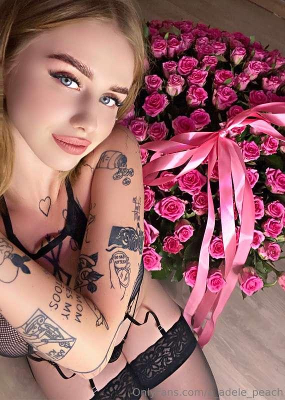 The baby hasn’t received a bouquet as a gift for a long time..