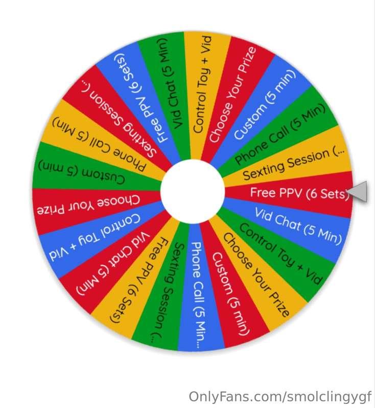 🎡 Spin the Wheel 🎡 Control my vibrator + video (5 min) Vid C..