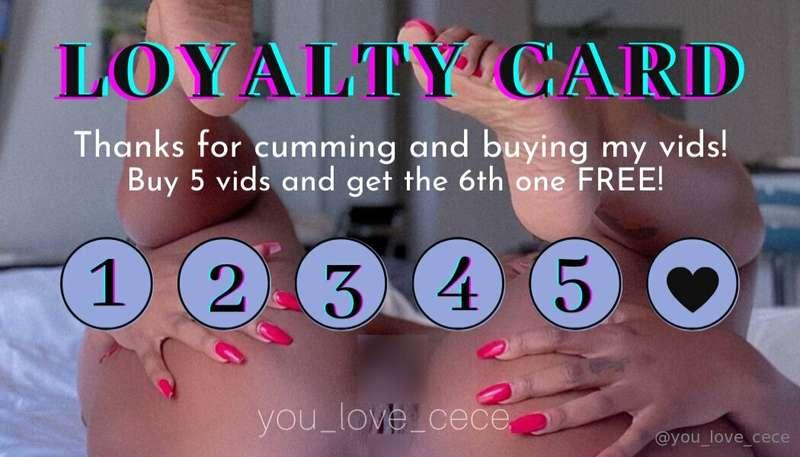 YOUR LOYALTY CARD 💕 don’t forget with each purchase, you get..