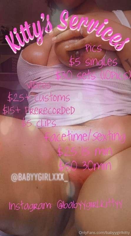 💕💕Here’s my price list babe!! Be sure to read it and the mes..