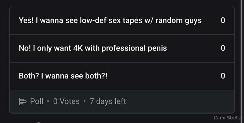 Just posted an EXTREMELY important poll over on my MAIN page..