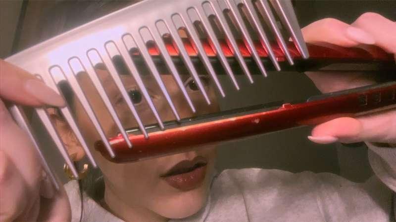 ASMR- Fast hairstyling roleplay✂️