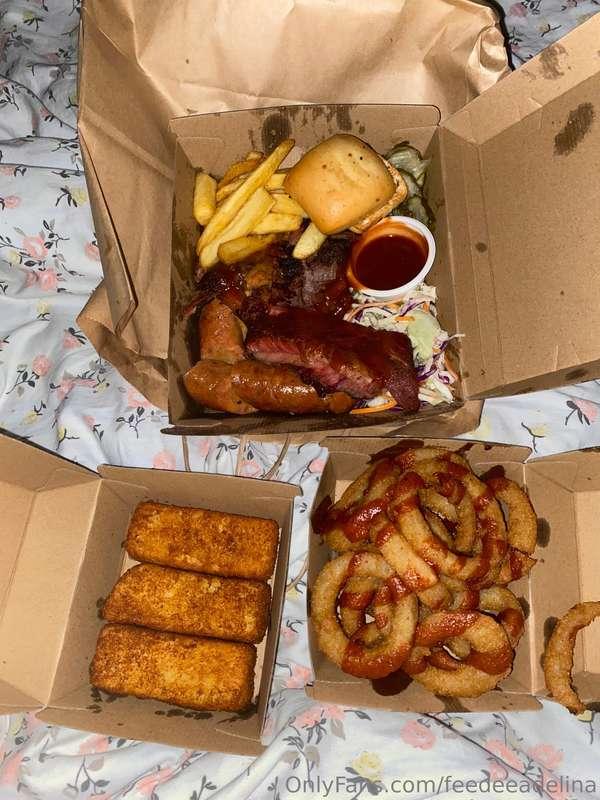 my dinner and the aftermath 😍