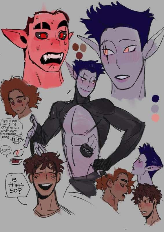 bloodlines : jonathan and vladd doodles