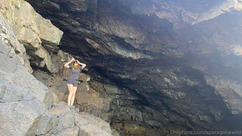 Hundreds of people overhead but in this cave I found...