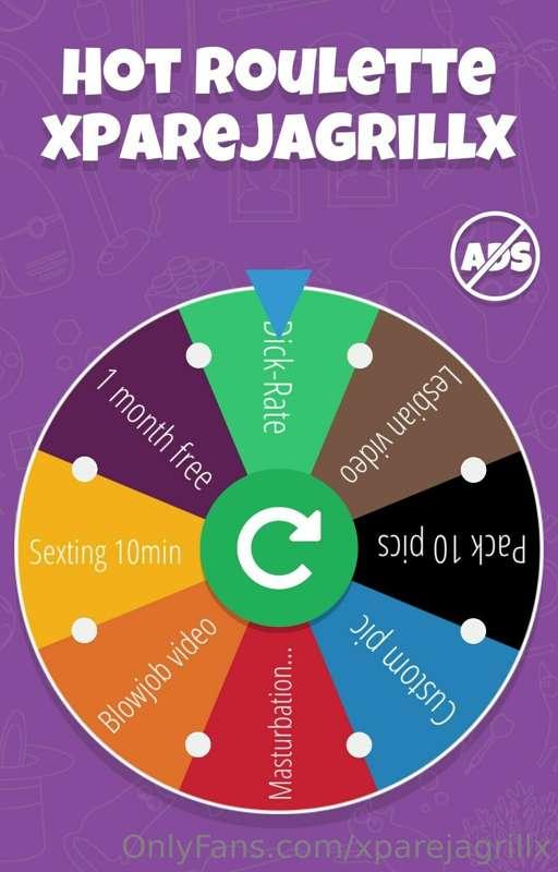 Shall we spin the wheel?
- 1 spin $8 
- 2 spins $14

🎁Awards..