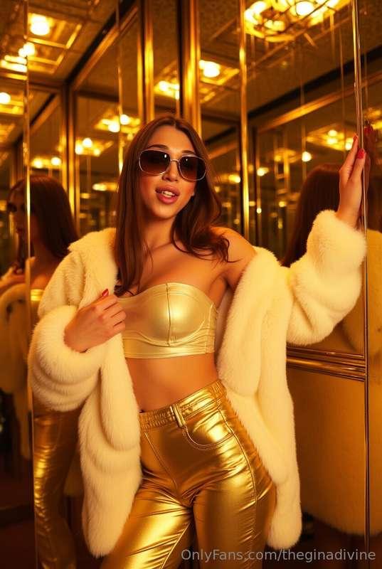 Golden girl dreams with a hint of #ai magic ✨Be honest… did ..