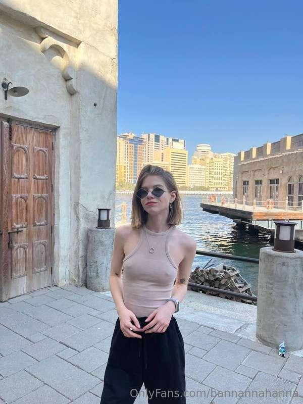 Walking along Dubai’s old waterfront, enjoying the bazaar vi..