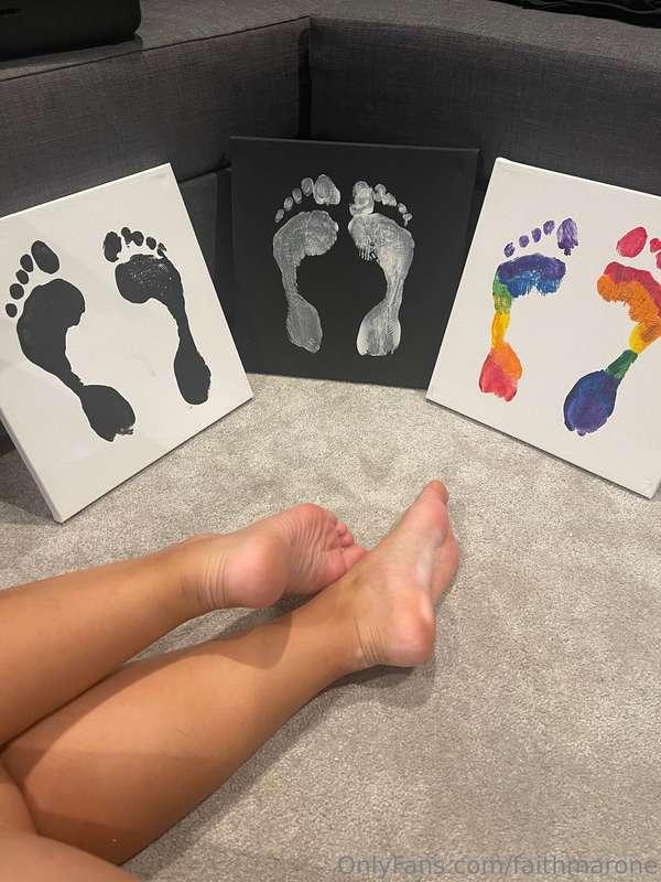 Made some feet art 