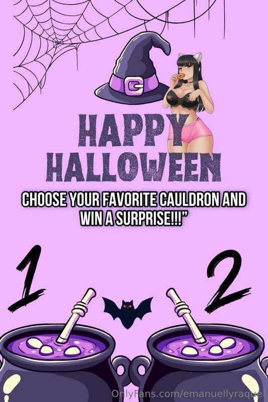 Pick Your Cauldron for a Spooky Surprise! 🎃”“Ready to play? ..