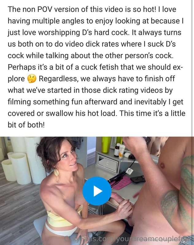New video just released on @yourdreamcouple 🥵