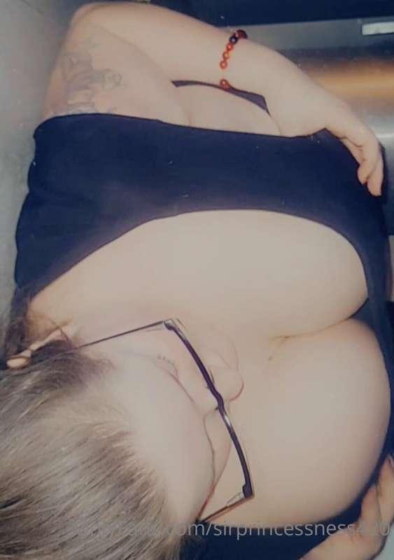Decided to lay on the floor and strip