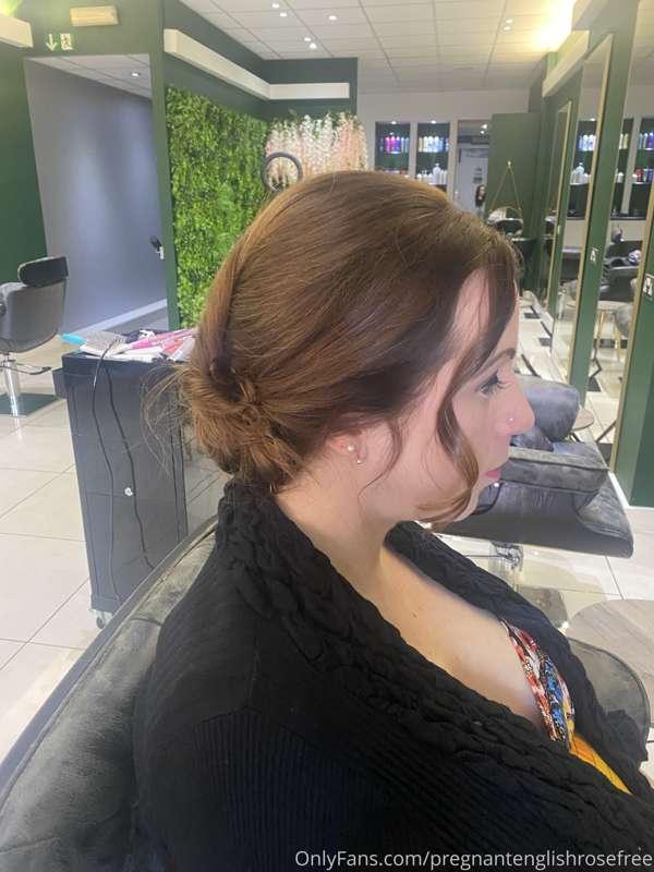 I had my hair done for free so I look beautiful when in pain..