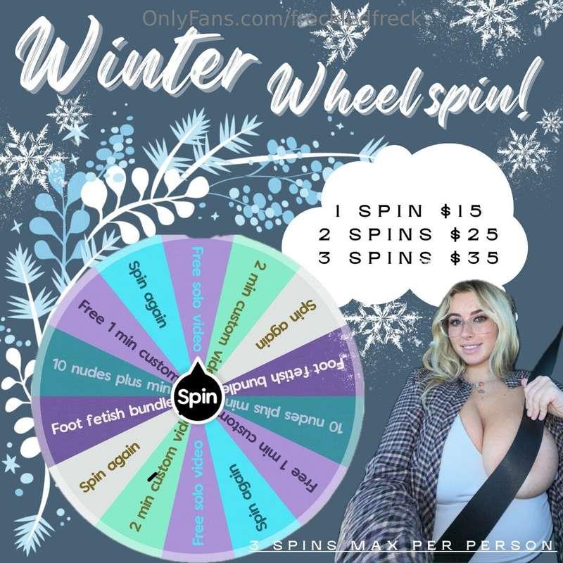 Let have some WINTER FUN 🫶🏻Hope you enjoy this prize wheel! ..