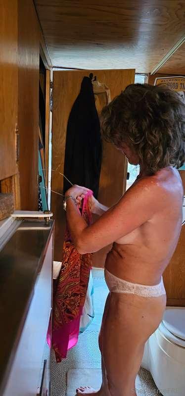 Change of clothes camping