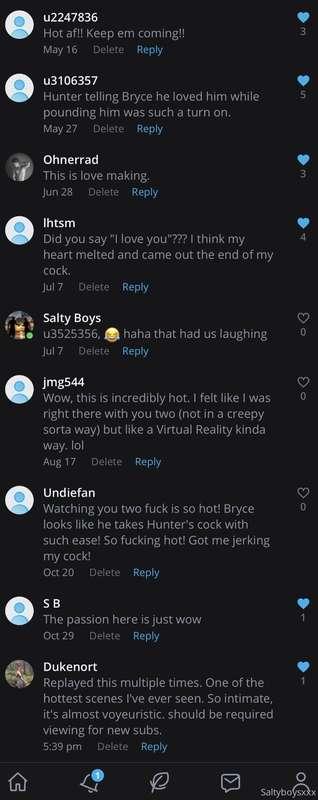 This is a screenshot from the comments on our video from way..