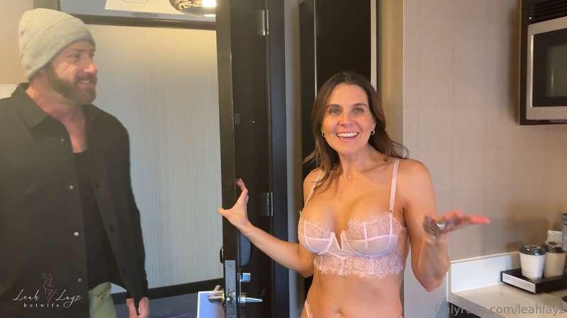 I was so happy to see @brockswole at my door!!!!NEW HOTWIFE ..