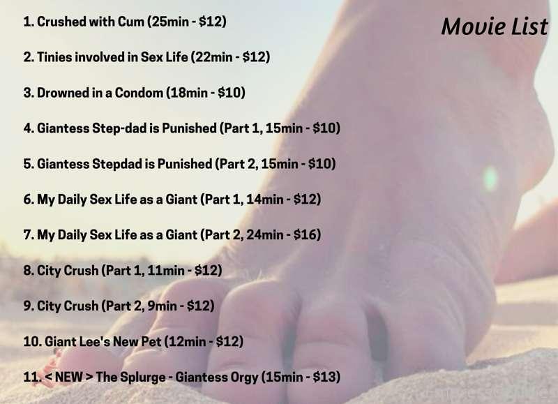 New video "The Splurge - Giantess Orgy" is out soon 💥Check y..