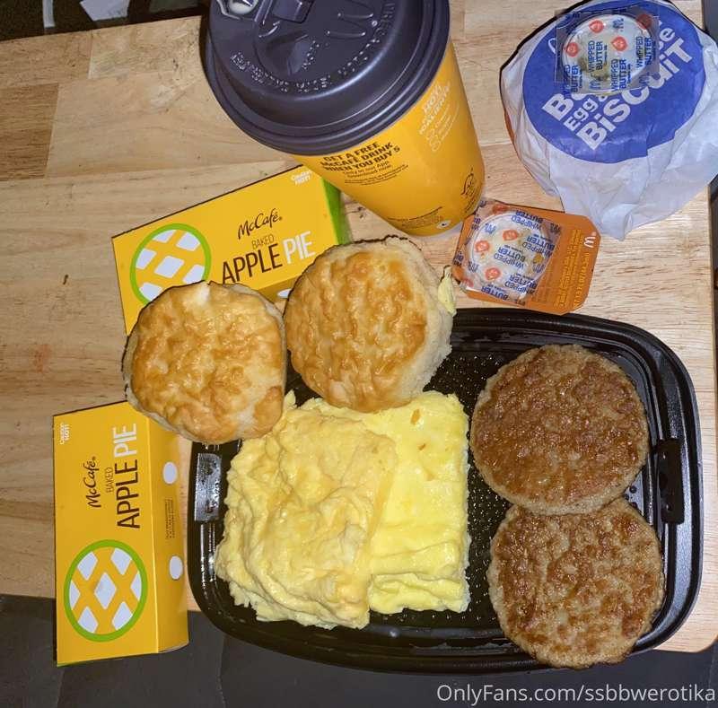 Good morning! Having a McDonald’s breakfast today 🥰