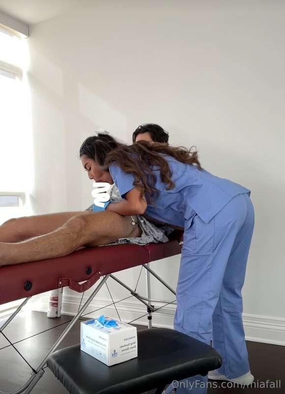 routine physical turned XXX after I saw how big his cock was..
