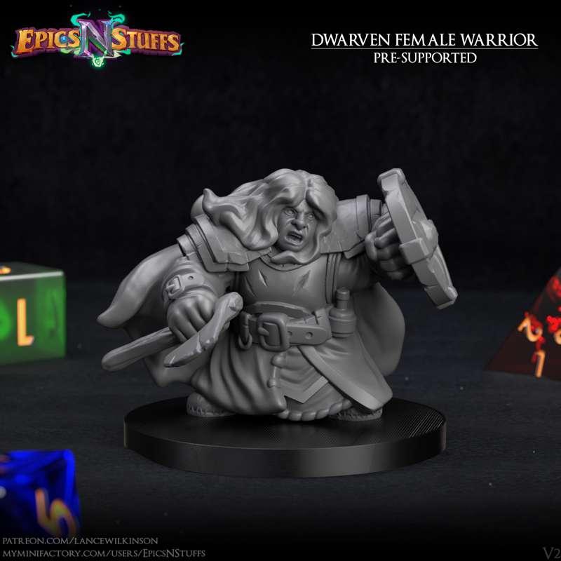 Christmas Calender Day 18 - Dwarven Female Warrior Tank Variant
