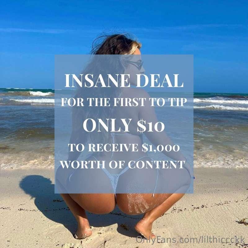 First person to TIP $15 gets a NAUGHTY BUNDLE worth $1000 🎉🎉..