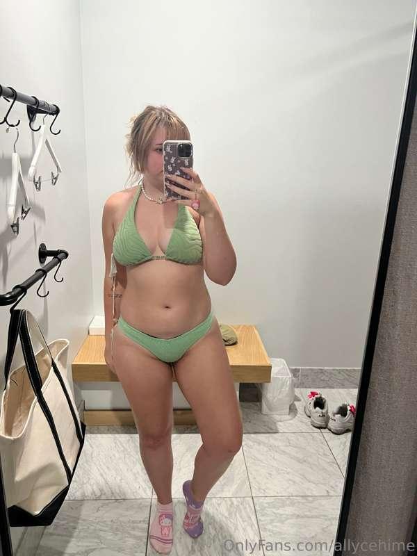 Tried on a swimsuit for Mexico, unfortunately the fit was a ..