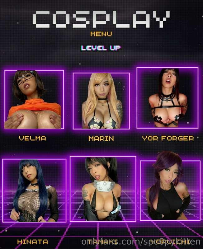 🎮 COSPLAY MENU: LEVEL UP BUNDLE 💦ready to play with your dre..