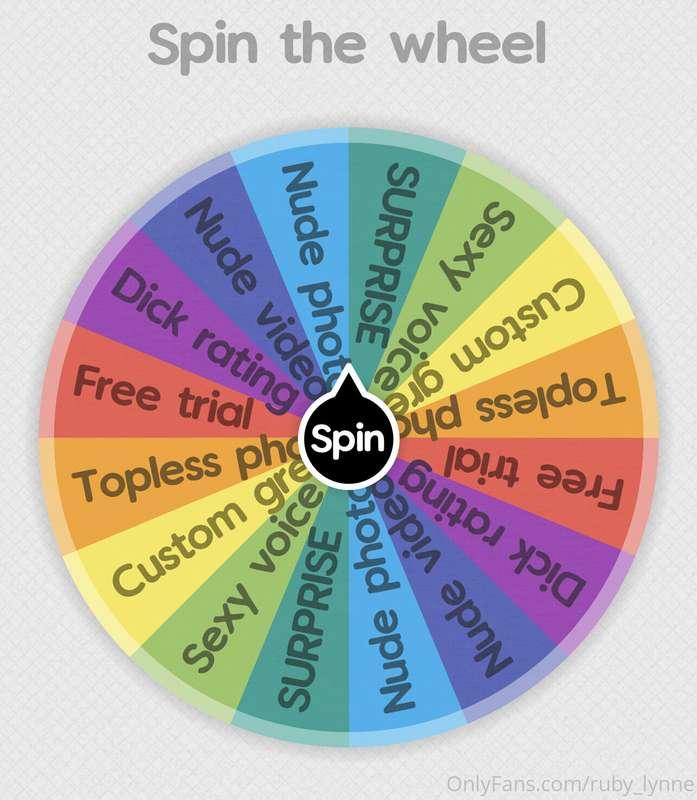 Bored at the airport! Let’s play Spin the Wheel! Tip $5 and ..