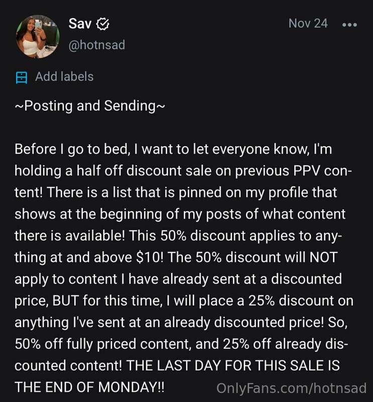 reminder!! this ends today, don't miss out on this sale!!
