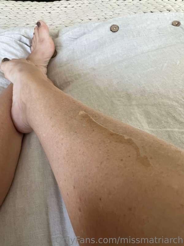 Right out of the shower. Have a great day 😊