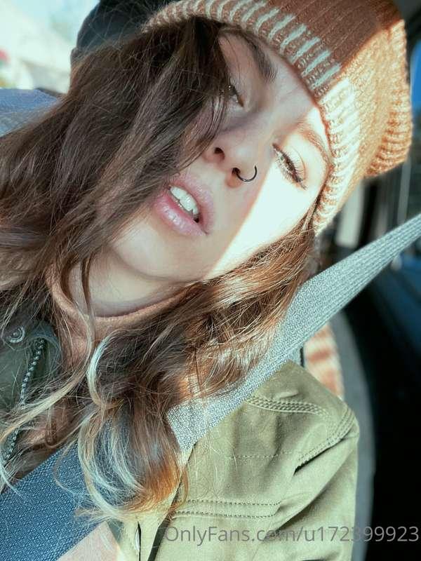 Kiss me before we go inside.
