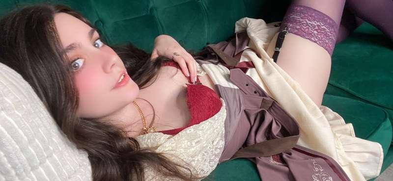 Purple Thigh High Stockings - Weekend Date Look <3 