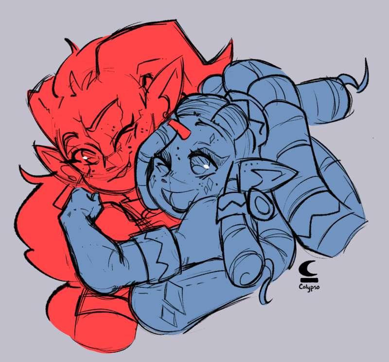 Syanna and her Best Friend Lycane