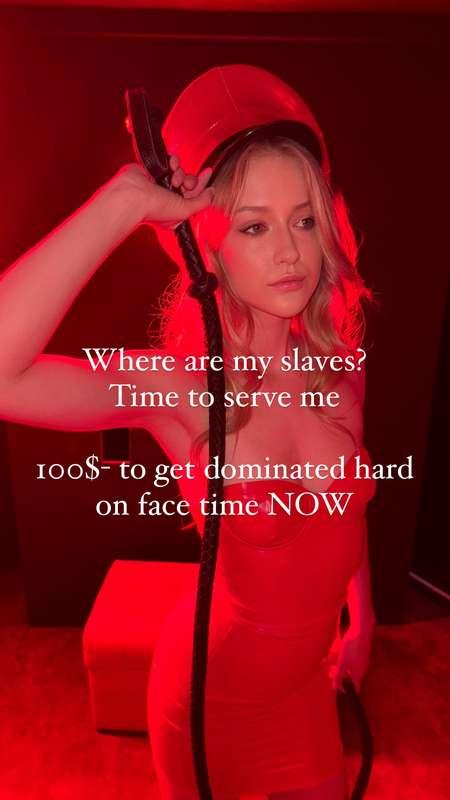 In the mood to be served.