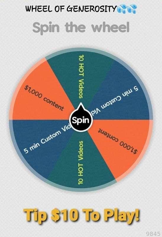 tip $3 to spin any wheel !!!

#wheel #games #prizes #contest #lottery #giveaway #sale #fun #fyp #alt #slut 