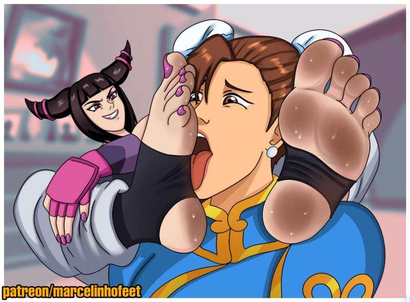 Juri and Chun-li Feet