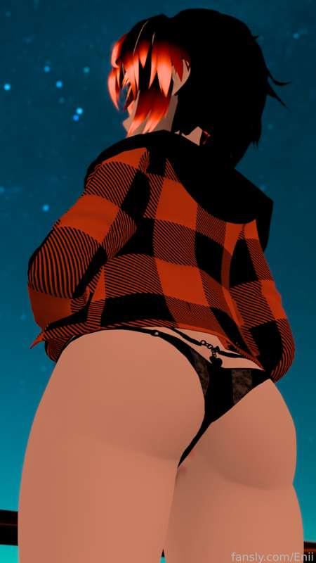 Quick butt pic before watching a movie